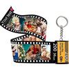 Lehaha Portachiavi Rullino con Foto Personalizzato,Portachiavi con 10-20 Foto e Testo,Pellicola Fotografica Creativa,Regalo Personalizzato per San Valentino, Anniversario,Coppia e Amici