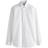 NEXT Uomini Camicia Easy-Care con Polsino Doppio - vestibilità Slim Bianco 43