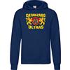 Settantallora - Felpa Cappuccio Uomo Maglia Tifoso Calcio Catanzaro Calcio - Grafica Ispirata allo Stemma con Leoni - Ultras imbattibili