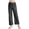 MSemis Bambina Pantaloni di Paillettes Glitter Pantaloni Lunghi da Ballo Latino Tango Danza Moderna Jazz Ragazza Pantaloni da Ballo di Strada Hip Hop Discoteca Dancewear