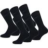Caterpillar 6 Paia Calze Puro Cotone - Altezza Metà Polpaccio - Uomo (Nero, 39-42)