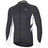 ARSUXEO Maglia da Ciclismo da Uomo Manica Lunga Top da Ciclismo con Cerniera Completa e 3 Tasche Profonde Camicia da Bici 6030 Grigio Scuro XXL