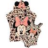 Disney Minnie Mouse Set poncho costume bagno e asciugamano con cappuccio bambina 4-5 anni