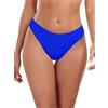 Ocean Blues Slip bikini da donna a gamba alta, copertura media, Blu reale, M