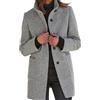 DUHGBNE giubbotto donna invernale Cappotto Donna Elegante Sciolto Caldo Invernali Antivento Monopetto Cappotto A Maniche Lunghe da Cappotti Casuale invernale trench lungo