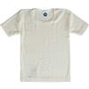 Cosilana - Maglietta intima da bambino, t-shirt, 70% lana e 30% seta, naturale, 92 cm