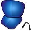 SAUCER - Lenti e cuscinetti nasali di ricambio premium per occhiali da sole Oakley Targetline OO9397 ad alta definizione, blu notte polarizzato
