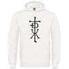 MAGLIERIA CONFORTI Felpa con Cappuccio Idea Regalo Musica e cantanti Italiani Rapper la Divina Commedia Unisex (IT, Testo, XS, Regular, Regular, Bianco)