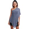 creazioni unique Poncho Coprispalle da Donna Elegante da Cerimonia o Sera - Poncho Donna in Rete di Viscosa Termica con Essenza di Fiore di Ciliegio (Blue Jeans)