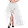 Zooma Donna Corsetto Maniche Lunghe con Gonna Lunga Jacquard Cincher della Vita Vestito di Due Parti