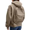 Vhersily Felpa Donna Invernale con Zaino Incorporato e Cappuccio Giacca Zip Sportiva Antivento Termica Elegante Giubbotto Morbido Moda Autunno alla Moda Con Tasche Antivento Giacce, Streetwear