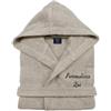 Cieffepi Home Collections Solo Mio Basic Accappatoio Personalizzato con Cappuccio in Morbida Spugna idrofila Puro Cotone (XXL, Noce)