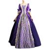 Vhersily Maxi abito da donna, disponibile in taglie forti, stile gotico/vittoriano/medievale/rinascimentale, maniche a campana, da principessa, vintage, per Halloween, Carnevale, cosplay