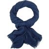 Ella Jonte Sciarpa da uomo Ella Jonte, sciarpa leggera e morbida tinta unita, Blu scuro, Taglia unica
