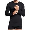 Intimitaly Irge Maglia Termica Uomo Manica Lunga (Pacco da 2) in Caldo Cotone Interlock (XL, Nero)