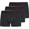 Tommy Hilfiger Uomo Pantaloncini Boxer Confezione da 3 Elasticizzati, Nero (Black/Black/Black), S