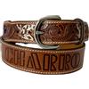 CHARRO Cintura EL E133 Country Western vero cuoio (90/105)