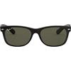 Ray-Ban New Wayfarer, Occhiali da sole, unisex, Rosso Matte (810/32), 52 mm