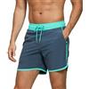 TMEOG Costume Uomo Mare Pantaloncini da Bagno Costumi da Piscina Surf Boxer Mare Costume da Spiaggia Bagno Vintage Pantaloncino Mare con Tasche e Coulisse(Grigio,S)