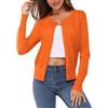 Newshows Donna Leggero Manica Lunga Cardigan Classico Collo Rotondo Cappotto Casual Maglia con Bottoni