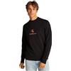Calvin Klein Uomo Felpa Shadow Logo Crew Neck Regular Fit, Nero (CK Black), L