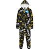 Get Trend Fortnite Tuta Intera Bambino Adolescenti 7-16 Anni, Pile Pigiami Interi Bambini con Cappuccio, Regalo Ragazzo(7-8 Anni, Nero/Giallo Fortnite)