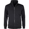 Evoga Felpa Uomo con Zip Blu Nero Grigio Maglione Tuta Cardigan Senza Cappuccio