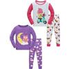 SOIBEEN Pigiama per ragazze Set 100% Cotone PJs Bambino Manica Lunga Pigiami Vestiti per bambini 2 Pezzi Outfit 1-8 Anni