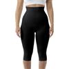FarmaCell 323 (Nero, 2XL/3XL) Leggings Anticellulite Donna 3/4, Leggings Push Up Corti Modellanti a Vita Alta, Made in Italy