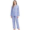 kolipajam, Pigiama 100% cotone da donna a maniche lunghe, confortevole, con bottoni, abbigliamento da casa, S-3XL