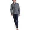 RAGNO Pigiama Uomo Manica Lunga Aperto 100% Cotone Felpato U961N7