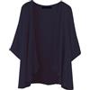 ZANZEA Donna Kimono Cardigan Estivo Sciolto Chiffon Spacco Laterale Trasparente Spiaggia Bikini Cover Up