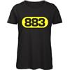 Bughyprint Tshirt Maglia Maglietta Cotone Donna Casual Girocollo 883 Max PEZZALI Max Forever HITSONLY STADI