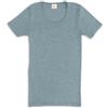 Engel Canottiera intima a maniche corte da donna, Blu montagna, 40-42