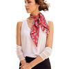 Prettystern 65cm sciarpa di seta arrotolata a mano sciarpa foulard di seta con motivo paisley senza tempo unisex donna uomo 10 rosso