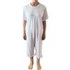 MEDI.TECH ITALY - Pigiama Sanitario Donna Estivo Anziani Maniche Corte E Pantaloncino, Tutone Cerniera Posteriore, Farfalle Glicine (IT, Testo, XXL, Regular, Regular)