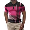 Fulidngzg Polo Uomo Cotone Casual Golf Polo Manica Corta Traspiranti Taglie Forti Estiva Polo Slim Fit Leggero Risvolto T-Shirt Scollo V Manica Corta Tshirt Elegante Slim Fit