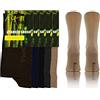 sesto senso Bambu Calze Sneakers Lunghi Donna Uomo 5 Paira Pack 39-42 Mix