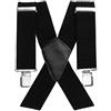 Aulola®, bretelle da uomo, forma a X, elastiche e regolabili, con ganci forti Style C -5CM