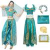 Baisdan Aladdin Costume di Halloween Jasmine Princess Dress Up Party Danza del ventre Performance Costumi Cosplay Outfits
