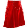 RUMAOZIA Gonna scozzese da uomo Gonna tradizionale in pelle gonne a pieghe medievali in tinta unita kilt gonna scozzese 2024 Uomini Utility Gonna classica retrò kilt scozzese per uomo