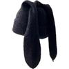 Whakano Berretto da donna con orecchie da coniglio, lavorato a maglia, elastico e morbido, cappello divertente per uomo e donna, taglia unica, per autunno e inverno
