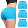 Love My Fashions ® Confezione da 3 boxer da donna in microfibra, a vita alta, senza cuciture, elasticizzati, copertura completa, biancheria intima per donna, Turchese, M/L