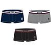 UOMO Set 3 Boxer Uomo Primintimo, Taglie Forti Maxi conformata in Cotone BIELASTICO, Tinta Unita, 3XL, 4XL e 5XL. (IT, Testo, 5XL, Regular, Regular, Assortito 1 Nero Blu Grigio)