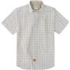 Dubinik® - Camicia da uomo a quadretti, in popeline, stile da ufficio e casual, a maniche corte Giallo/Bianco L