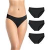 Risalti Slip Donna Bamboo Morbide Senza Cuciture 3 Pz