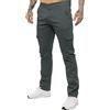 989Zé ENZO Jeans Uomo Pantaloni Casual Cargo Cotone Slim Fit Tasche Laterali EZ410 Grigio 30