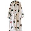 Generic Accappatoio lungo in spugna spessa, accappatoio da donna senza cappuccio, accappatoio in pile di flanella accappatoio personalizzato accappatoio in spugna vestaglia bianca pigiama camicie da notte