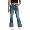 SEAUR Jeans a Zampa d'Elefante per Ragazze Pantaloni Denim Stretch Modellatura Slim Vita Regolabile per Bambini e Adolescenti 7-14 Anni