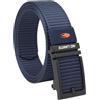No Limits Cintura Uomo Tattica Militare in Nylon, Fibbia Scorrevole e Regolazione Millimetrica, Alta 3,5 cm, Senza Buchi, Con Scatola